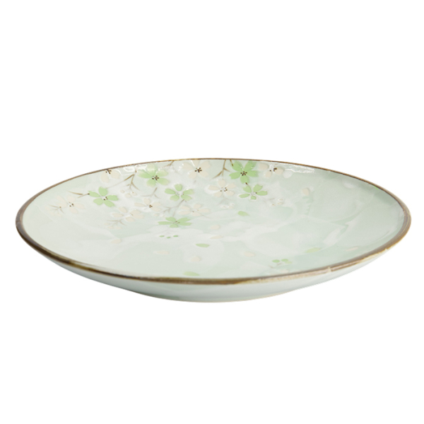 TDS, Plate, Green Cosmos, Ø 25.5x3.5cm, Item No. 7800