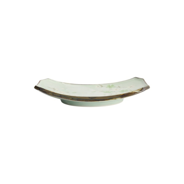 Sushi-Platte Green Cosmos, Steinzeug, 22 × 15 × 2,5 cm, Art.-Nr. 7805