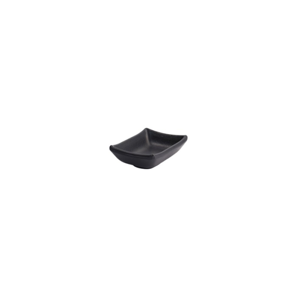 Sauce Bowl Black, Melamine, 9.2 × 6.9 × 3.1 cm, Item No. 8017