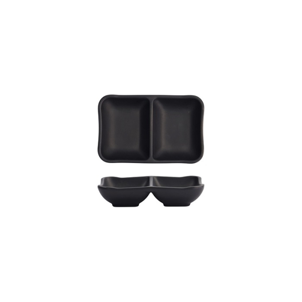 Sauce Bowl Black, Melamine, 13 &times; 8.5 &times; 3 cm