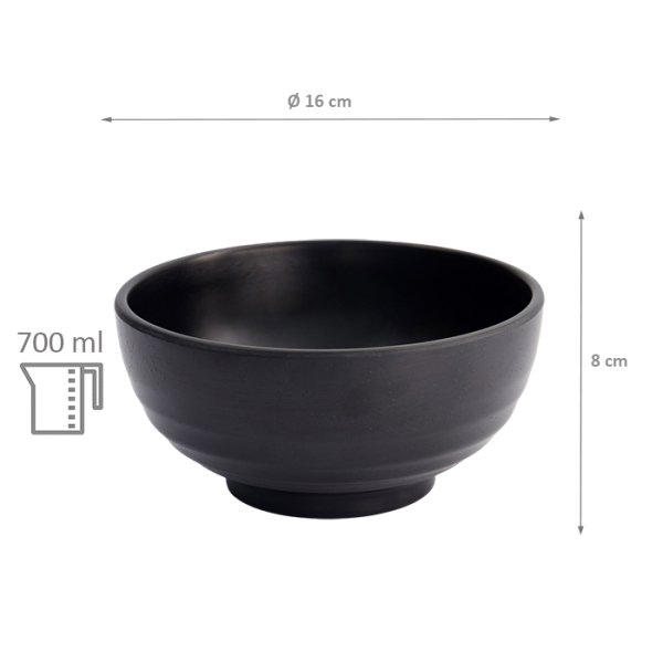 Rice Bowl, Melamine, 700 ml, Item No. 8555