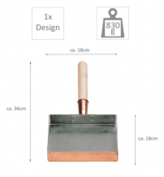 TDS, Copper Tamago Pan, Kitchenware, 18 cm, Item No. 9903