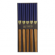 TDS, 5 Paar Essstäbchen, Bamboo Blau, Art.-Nr. 14462