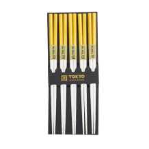 Bamboo Gold/White Chopstick Set at Tokyo Design Studio