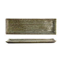 Servierplatte Mino Craft Gr&uuml;n, Porzellan, 33,2 &times; 10,5 cm