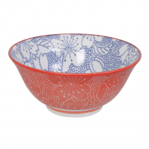 TDS, Tayo-Schale, Mixed Bowls Sakura, Blau/Rot, Ø 14,8x6,8cm 500ml - Art Nr. 15463