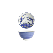 Schale Seafood Krabbe Blau, Porzellan, 300 ml
