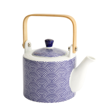 TDS, Teapot, Nippon Blue, Waves, Ø 12x18.5 cm 0.8 Ltr. - Item No. 15634