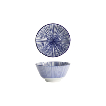 Rice Bowl Nippon Blue Lines, Porcelain, 300 ml