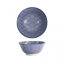 TDS, Tayo-Schale, Nippon Blue, Wellen, Ø 15,2 x 6,7 cm 500 ml - Art Nr. 16006