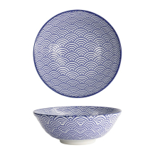 Ramen Bowl Nippon Blue Waves, Porcelain, 1 L