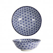 TDS, Soba-Schale, Nippon Blue, Sterne, Ø 21 x 7,8 cm 1000 ml - Art Nr. 16017