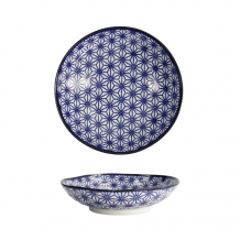 TDS, Pasta-Teller, Nippon Blue, Sterne, Ø 21 x 5,2 cm - Art Nr. 16032