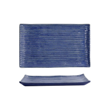 Sushi-Platte Mino Craft Blau, Porzellan, 23,8 &times; 15 cm