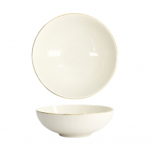 TDS, Bowl, Nippon White, Lines, Ø 19 x 5.5 cm - Item No. 16427