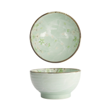 Rice Bowl Green Cosmos, Stoneware, 950 ml