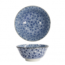 TDS, Bowl, Hana Blue Mixed Bowls, Ø 14.8 x 6.8 cm 550 ml, Karakusa - Item No. 16522