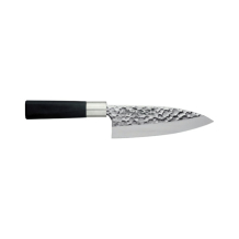Deba-Messer (Fischmesser) Sekiryu, Rostfreier Edelstahl, Geh&auml;mmert, Klinge 15 cm, Griff aus ABS-Kunststoff