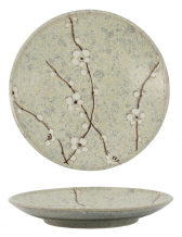 TDS, Plate, Grey Soshun, Ø 19,5 cm , Item No. 16612