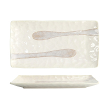 Servierplatte Mino Craft Wei&szlig;, Steinzeug, 31 &times; 17 cm