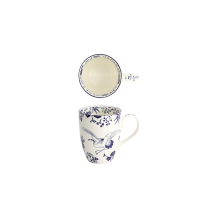 Mug Flora Japonica Crane Blue, Porcelain, 380 ml