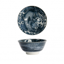 TDS, Japonism Schale, Carp, Dunkelgrau, Ø 15x7 cm - Art Nr: 17114
