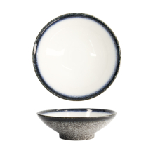 TDS, Bowl, Tajimi, Blue/White, Ø 21.8x7 cm,  Item No. 17541