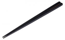 Chopsticks, Wood Black, 1 pair, 23 cm, thick, Item No. 17543