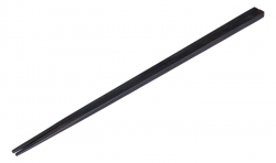 Chopsticks, Wood Black, 1 pair, 23,5 cm, thin, Item No. 17544