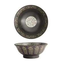 TDS, Ramen Bowl, Mixed Bowls Kotobuki Black, Ø 21.5 x 9 cm, Item No. 17746