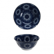 TDS, Schale, Mixed Bowls Blumen Blue, Ø 14,8 x 6,8 cm - Art No.17782