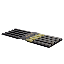 TDS, 5 Paar Essstäbchen, Edelstahl Schwarz, 23 cm, Art.-Nr. 17928