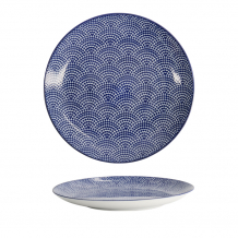 TDS, Teller, Nippon Blue, Dots, Ø 20,6 x 2,2 cm - Art Nr. 17955