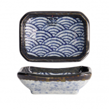 TDS, Schale, Aisai Seigaiha, 8.8 x 6.5 x 2.8 cm, Art.-Nr. 18586