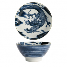 TDS, Japonism Schale, Dragon, Dunkelgrau, Ø 18x9 cm - Art Nr: 18745