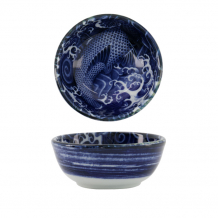 TDS, Japonism Schale, Karp, Blau, Ø 8.7x3.7 cm, 95ml - Art Nr: 18750
