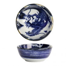 TDS, Japonism Schale, Dragon, Blau, Ø 8.7x3.7 cm, 95ml - Art Nr: 18752