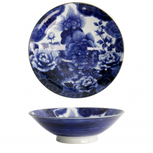 TDS, Japonism Schale, Lion, Blau, Ø 25,2x7,7 cm - Art Nr: 18766