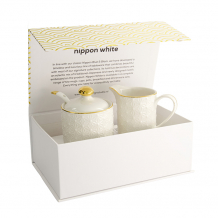 TDS, Milk jug and sugar bowl set, Nippon White, Item No. 20232