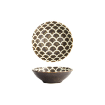 Rice Bowl Iga Matte Mermaid Design, Stoneware, 250 ml