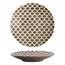 Teller Iga Matte Mermaid Braun, Steinzeug, &Oslash; 25 cm