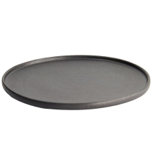 Ø 26x2.4cm Yuzu Black Round Plate with Rim  at Tokyo Design Studio (picture 2 of 7)