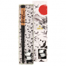 Chopsticks including Rest, Giftset, Panda - Item No. 20718
