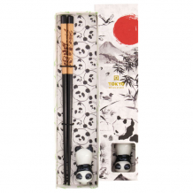 Chopsticks including Rest, Giftset, Panda - Item No. 20722