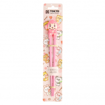 TDS, Kids-Chopsticks, Kitchenware, 22 cm, Monkey, Pink - Item No. 20733