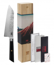 TDS, Kotai Santoku Bunka Messer (Allzweckmesser), Kitchenware, Gehämmert mit Bambusbox, 17cm, Artikelnr.: 20851