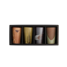 Cup Set Craft Geschenkbox B Assorted colours, 4-tlg., Porcelain, &Oslash; 5.3 cm. Height 8.3 cm, 90 ml