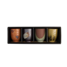 Cup Set Craft Geschenkbox B Assorted colours, 4-tlg., Porcelain, &Oslash; 6.7 cm. Height 8.3 cm, 200 ml