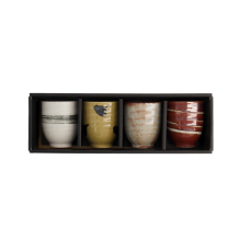 Cup Set Craft Geschenkbox C Assorted colours, 4-tlg., Porcelain, &Oslash; 6.7 cm. Height 8.3 cm, 200 ml