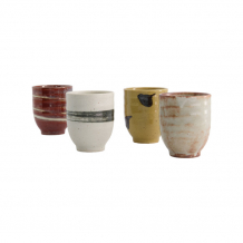 TDS, Mug Set, 4 pcs, Ø 6.7 x8.3cm 200 ml, Item No. 20916
